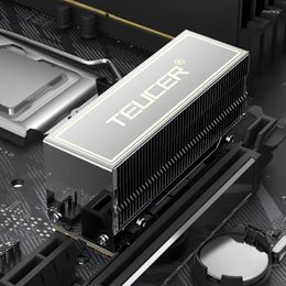 Computer Coolings M. 2 2280 SSD Heat Sink Solid State Drive Radiator Double Copper Pipe Heatsink With Thermal Silicone Pad Cooler Gasket