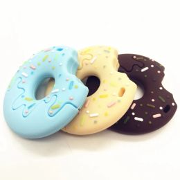 New Silicone Lollipop Donut Teether Food Grade Teether Teething Necklace Silicone Pendant Baby Gift Chew Beads Cookies Toy ZZ