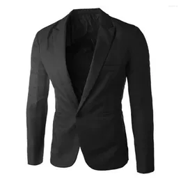 Men's Suits Plus Size Slim Fit Men Business Suit Cotton Blend One Button Blazer Luxury Wedding Banquet Jacket Casual