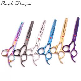 Grooming Dog Grooming Scissors Purple Dragon 6.5" Japan Stainless Curved Scissors Pet Shears Chunker Shears Thinning Scissors Z3002