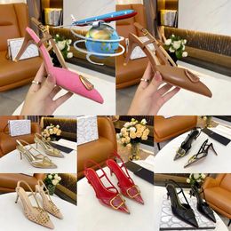 Summer Designer Heel New Rivet High-heeled Shoes shoes Women Colour leather shallow mouth pointed toe sexy party 35-41