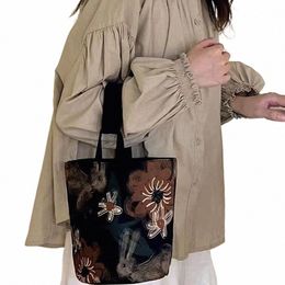 canva Bucket Bag Gift Carto Rabbit Print Tote Bag Handbag Large Capacity Cylinder Bags X57o#