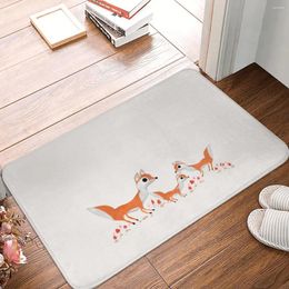 Carpets Watercolour Red WithFamily Doormat Rug Carpet Mat Footpad Bath Non-slip Toilet Balcony Parlour Absorbent Dust Removal