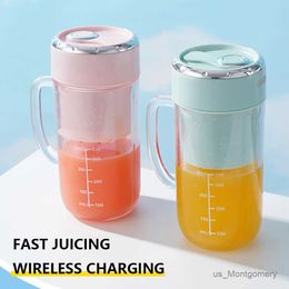 Juicers Portable Electric Juicer Blender Fruit Juicer Cup Wireless USB Mini Blender 1.5L 330ML Household Automatic Juicer Machine Cup