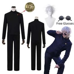 Anime Costumes Jujutsu JJK Manga Anime Fushiguro Megumi Cosplay Come Wig Sunglasses Jacket Pants School Uniform Outfits Hallown Men Women Y240422