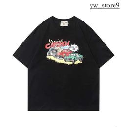 Gallerydept High Quality Designer Mens T Shirt Street Fashion Rock Gallerydept Shirt Letter Short Sleeve Luxury Brand Womens Quick Dry Loose Gallerydept Shirt 4597