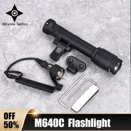 Scopes Tactical Surefir M600 M640C Scout LED Flashlight Airsoft Hunting Weapon Light Fit 20MM