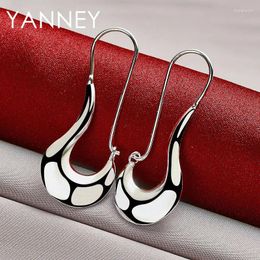 Hoop Earrings 925 Sterling Silver 55MM Paper Clip Fine For Wedding Women Charm Engagement Gift Fashion Jewelry Accessories