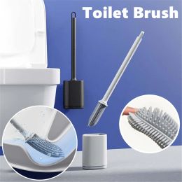 Holders New Upgrade Black Plastic Creative Household Bathroom Wall Mounted Cleaning Brushes Cleaner Toilet Brush with Holders