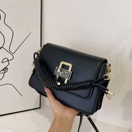 New Fragrant Letter Single Shoulder Light Luxury Women's Day Packs Small Square Fashion Versatile Crossbody Bag