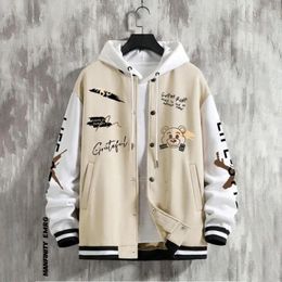 Men's Hoodies Baseball Jacket 2024 Spring And Autumn Season Trendy American High Street Ruffian Handsome Young Loose Casual