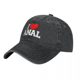 I Love ANAL Denim Baseball Cap Hump Day Sports Trucker Hat Summer Wholesale Female Vintage Casual Cap 240407