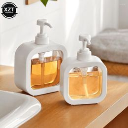 Storage Bottles 300/500ml Clear Dispenser Bottle Bathroom Hand Soap Portable Travel Press