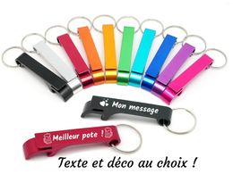 Party Favor 5/10/30/50/100pcs Personalized Bottle Opener Key Chain Engraved Wedding Favors Brewery El Restaurant Logo Private Gift