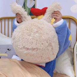 Dolls Fluffy Cute Fossta Rabbit Plush Pillow Stuffed Soft Bunny Toy Child Comfortable Cushion Kawaii Room Ornament Girls Birthday Gift