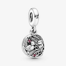 100% 925 Sterling Silver Cute Bird and Mouse Dangle Charms Fit Original European Charm Bracelet Fashion Women Wedding Engagement J273E