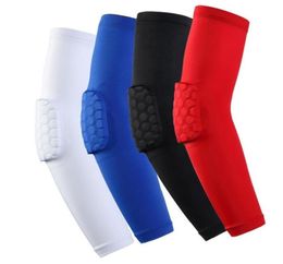 Elbow Knee Pads Protective Gear Sports Basketball Honeycomb AntiCollision AntiElbow Long Arm Guard UltraStretch QuickDrying 3801265