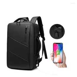 Backpack Travel For Men Expand 39L Business 17 Inch Laptop USB Charging Waterproof Large Capacity