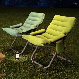 Camp Furniture Moon Lazy Beach Chairs Leisure Portable Fold Lounge Outdoors Lunch Household Silla Plegable Garden QF50BC