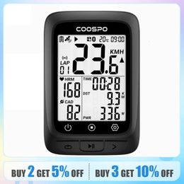 COOSPO BC107 Bike Computer GPS Wireless Bicycle Cycling Odometer Speedometer 24FSTN Bluetooth50 ANT Waterproof BDS240410