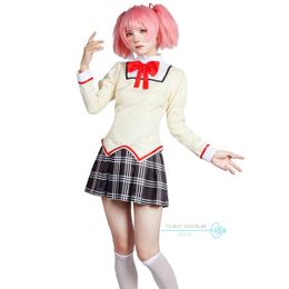 الأزياء الأنيمي Madoka cosplay anime puella magi madoka magica cosplay تأتي homura sayaka kyoko mami cos hallown party مثير المرأة y240422