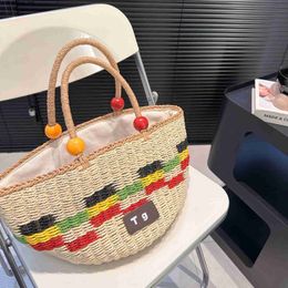tote bag straw Designer bags handbag Single Totes Women Casual Canvas Crossbody the MJ Shopping Linen weaving AAA+