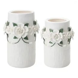 Vases Ceramic Vase For Flowers Container Creative Stand Planter Dried Flower Arrangement Birthday Indoor Bedroom Housewarming