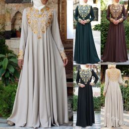 Clothing Muslim Abaya Islamic Clothing For Women Dubai Kaftan Robe Dress Turkish Abaya Printed Robes Long Dress Elbise Traditional Cloth