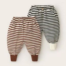 Trousers Toddler Girls Boys Harem Pants Thin Striped Baby Kids Clothes Children's Casual