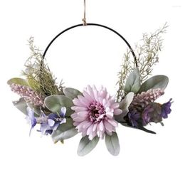 Decorative Figurines Latest Model Garland Bedroom - Artificial Flower Home Decoration Single Ring Wall Hanging