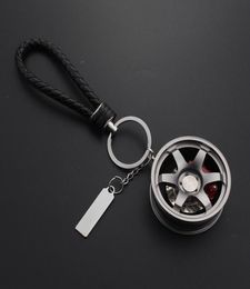 Car Keychain Aluminum Alloy Rim Model RAYS TE37 Wheel Keyring For Auto Accessories Moto Key Ring For Keys Key Chains Trinket6234186