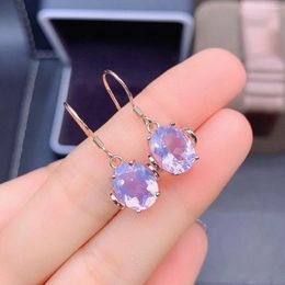 Dangle Earrings S925 Lavender Quartz Earriings 925 Sterling Silver Engagment For Women's Jewellery Gfit