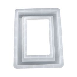 Equipments Resin Crystal Epoxy Mould Rectangular Photo Frame Crafts Casting Silicone Mould