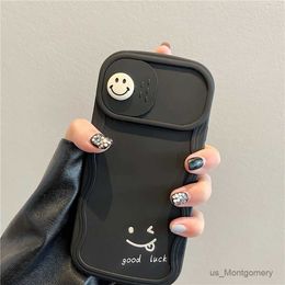 Cell Phone Cases 3D Cute Smile Camera Protect Cartoon Phone Case For 13 11 12 14 15 Pro Max Fashion Shockproof Lovely Soft Back Cover Case