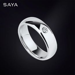 Rings 2021 Ring for Men, Classic 6mm Width Unisex Tungsten Engagement Rings, Dome Band Inlay, Free Shipping, Engraving