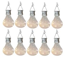 10X Solar Light Bulbs Outdoor Waterproof Garden Camping Hanging LED Light Lamp Bulb Globe Hanging Lights for Home Yard Christmas H4977055