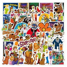 50pcs/partia nowe naklejki Scooby-Doo Prezenty SCOOB impreza dostarcza zabawki winylowe naklejki winylowe dla dzieci Graffiti deskorolki dla deskorolki, Cool Animal Monsters