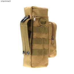 Outdoor Bags Tactical Gear Kettle Pocket Waist Shoulder Bag For Army Fans Climbing Camping Hiking Sports Water Bottle Pouch