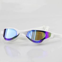 Plating Anti-fog Waterproof UV Protection Competition Swimming Goggles Profession Racing Swimming Glasses Match Swim Glasses 240417