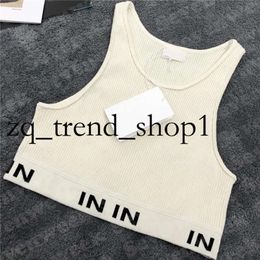 24ss Womens Designers Knit Vest Sweaters T Shirts Designer Striped Letter Sleeveless Tops Knits Fashion Style Ladies Pullover 951