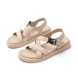 Casual Shoes Soft Sole Sports Sandals Womens Summer European And American Fashion Versatile Thick Bottom Buckle Student