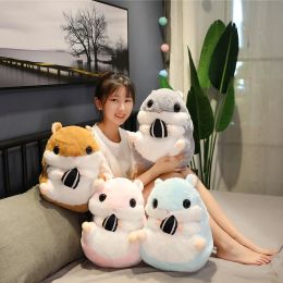 Dolls Cute Hamster Plush Toy 3 in 1 Multifunction Hamster Hand Warm With Blanket Toy Hamster Pillow Kids Toys Birthday Gift for Child