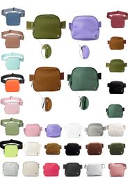 Famous Waist Bags Luxury designer sport lu everywhere belt Bag fanny pack bum chest yoga bag Teedy brushed bumbag Nylon Womens9467213