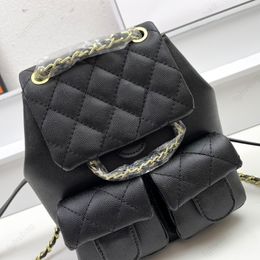 Oryginalne skórzane designerskie torby 23p mini modny plecak luksus hobo vintage małe szkolne torby kobiety łańcuch torebki jakość dzieci szkolna kieszonkowa torebka kieszonkowa