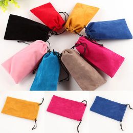 Bags 1Pc 18x9cm Velvet Bag Jewellery Bag Bracelet Candy Glasses Jewellery Packaging Bags Wedding Drawstring Pouch Gift Bag Storage Bags