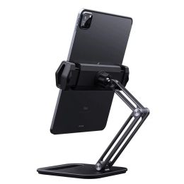 Stands Aluminium Tablet Stand Desktop Phone Tablet Holder Stand Flodable Adjustable 513inch Tablet Phone Desktop Mount for iPad Pro12.9