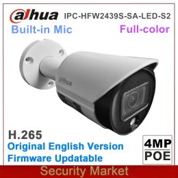 Lens Original IP Dahua IPCHFW2439SSALEDS2 4MP POE Lite Full Colour Built In Mic Fixed Focal Bullet Network Camera