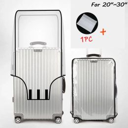 Accessories Clear PVC Suitcase Cover Protectors 18 20 22 24 26 28 30 Inch PVC Transparent Dustproof Waterproof Travel Luggage Protector