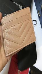 New Women Fashion Classic Design Casual Credit Card ID Holder Hiqh Quality Real Leather Slim Wallet Packet Bag For Womans S3027049637