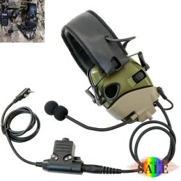 Accessories Electronic Shooting Earmuffs with Microphone Kit for Hearing Protection Noise Reduction Hunting Shooting Impat Tactical Headset